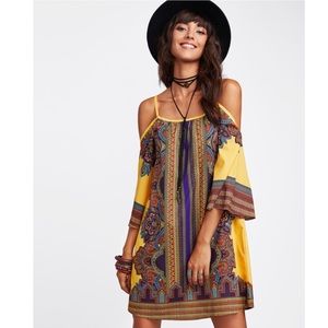 New BoHo off the shoulder dress in size medium!